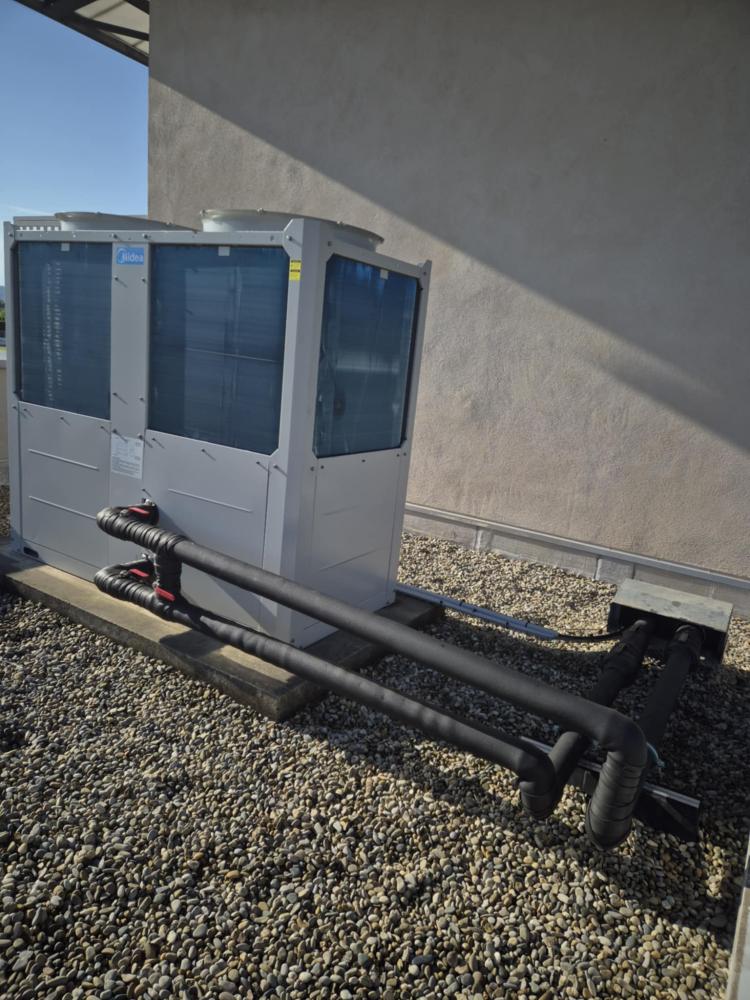 groupe d'eau glacée avec modification raccordement