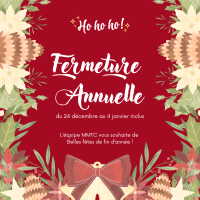 Fermeture annuelle Noël