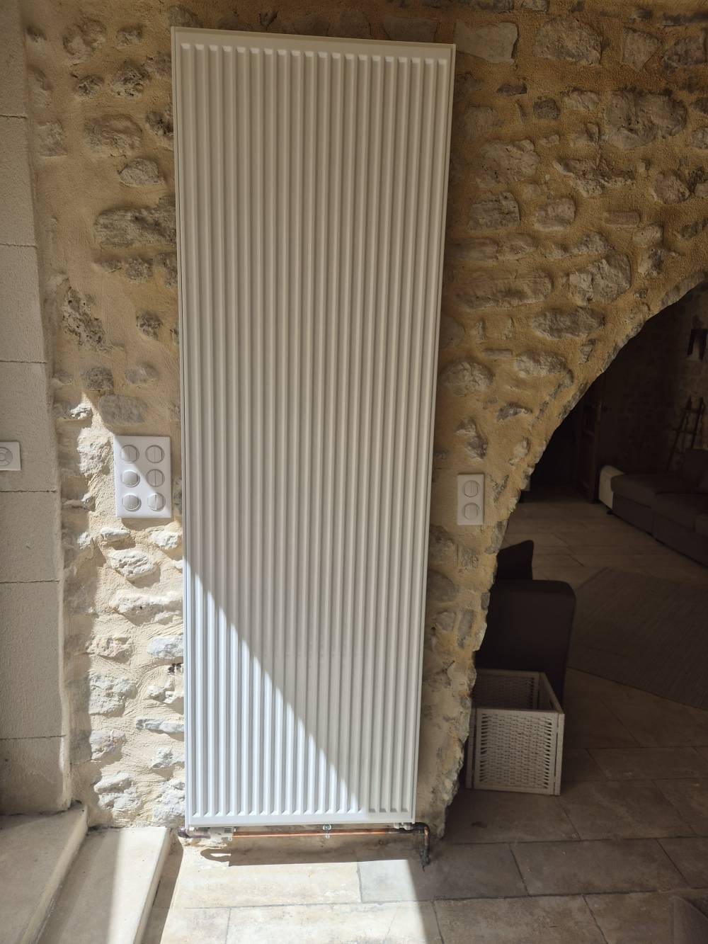 Remplacement radiateur vertical